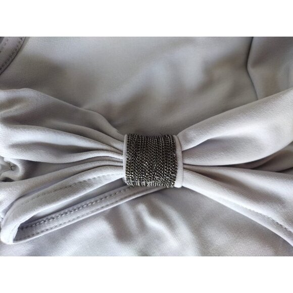 Kenneth Cole Women's Sleeveless Cowl Neck Top With Embellished Straps, Size L. - Picture 6 of 7